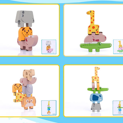 Animal Stacking™ - Verbetert het herkenningsvermogen - Stapelspel-Toyfetti