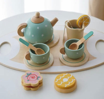 Toddlers Wooden Afternoon Tea Set – Imaginative Play for Little Hosts!