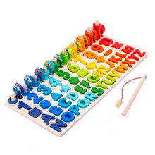 Woody – Montessori Wooden Activity Board for Counting, Letters & Shapes