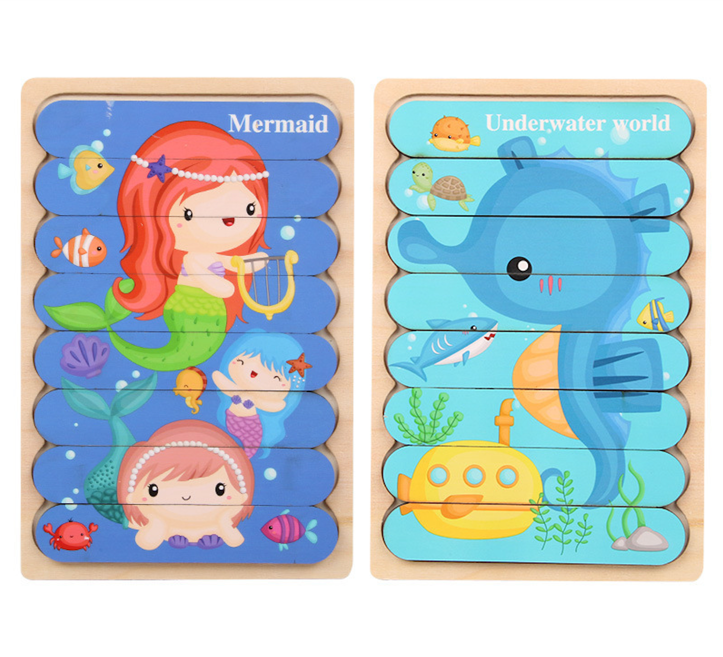 Montessori Flip Puzzle – Pattern Recognition Toy for Early Learners (2/4/6 Pack)