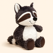 Snuggly Dark Gray Raccoon Plush – Soft Forest Friend-Toyfetti