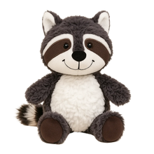 Snuggly Dark Gray Raccoon Plush – Soft Forest Friend-Toyfetti