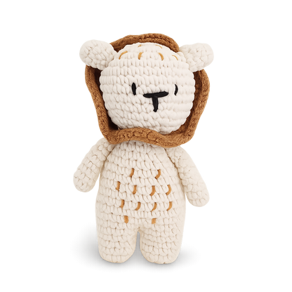Handmade Crochet Lion Plush – Soft Cotton Safari Friend-Toyfetti