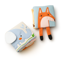 Elephant Sensory Soft Book – Plush Baby Learning Toy-Toyfetti