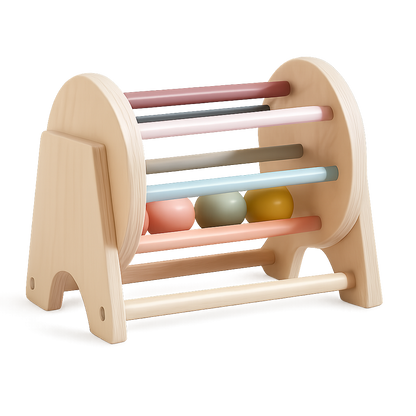 Rolling Wooden Drum Toy – Montessori Sensory Drum-Toyfetti