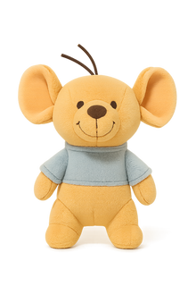Mini Kangaroo Plush – Soft Beige Toy with Blue Sweater-Toyfetti
