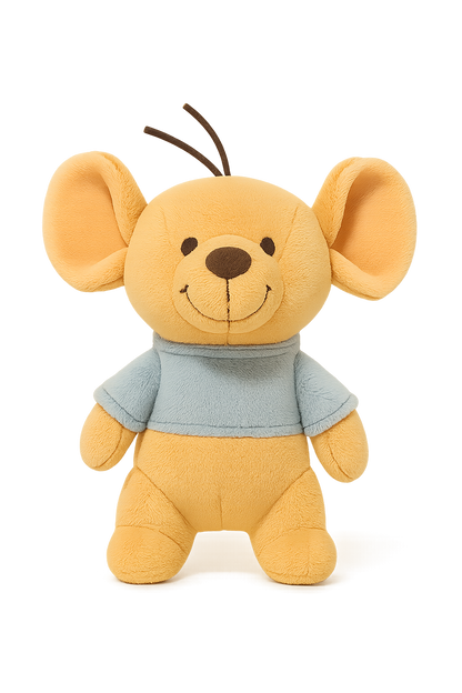 Mini Kangaroo Plush – Soft Beige Toy with Blue Sweater-Toyfetti