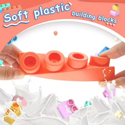 Montessori Building Blocks Set – Soft, Colorful Creations for Tiny Builders