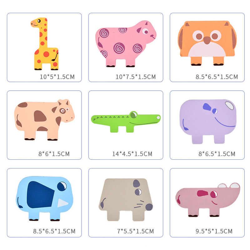 Animal Stacking™ - Verbetert het herkenningsvermogen - Stapelspel-Toyfetti