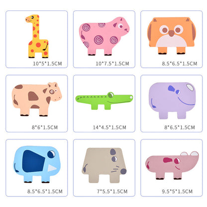 Animal Stacking™ - Verbetert het herkenningsvermogen - Stapelspel-Toyfetti