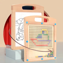2-in-1 wooden magnetic dot board - The Ultimate Travel Toy
