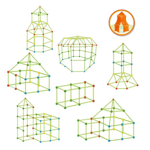 Montessori Fort Building Kit – Endless Adventures in Every Build!