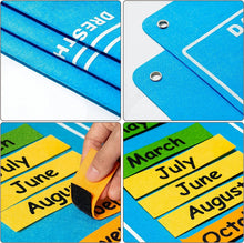 Toddlers Wall Calendar – A Daily Adventure in Time, Weather & Routine!