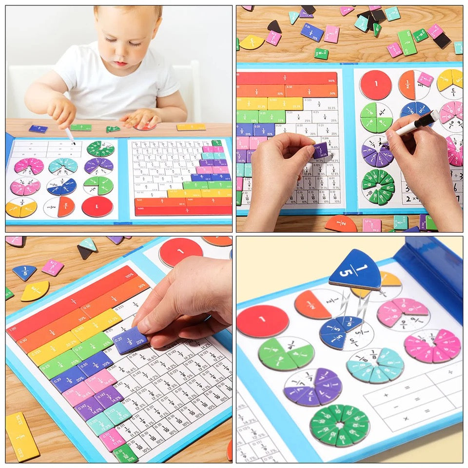 Magnetic Math Wizard – Visual Learning for Fractions, Decimals & Percents