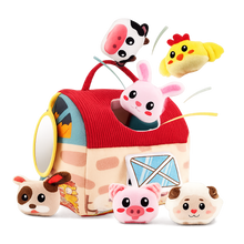 Surprise Farmhouse Sensory Barn – Soft Baby Activity Toy with Crinkle, Rattle & Animal Friends-Toyfetti