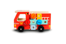 Wooden Firetruck Tool Set – STEM Construction & Pretend Play Toy-Toyfetti