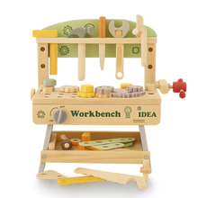 Wooden Tool Workbench – Montessori Construction Set-Toyfetti