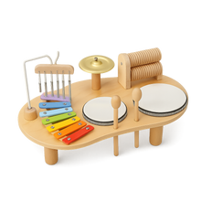 Montessori Music Table – Wooden Instrument Set for Toddlers-Toyfetti
