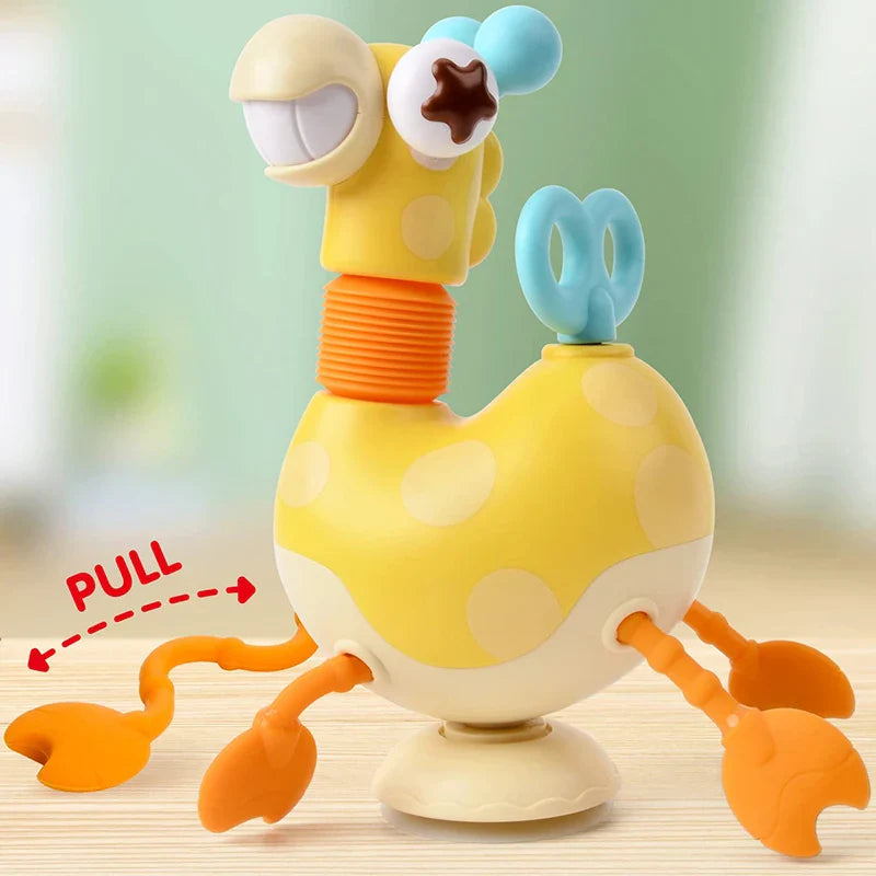 Montessori Silicone Sensory Giraffe – Motor Skills & Tactile Toy for Babies & Toddlers