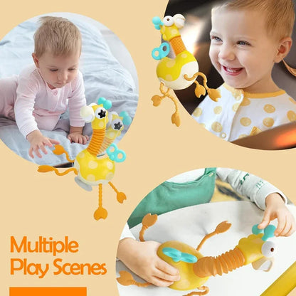 Montessori Silicone Sensory Giraffe – Motor Skills & Tactile Toy for Babies & Toddlers