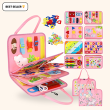 PlayPatch™ Montessori Busy Board for Toddlers – Hands-On Travel Toy