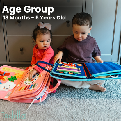 PlayPatch™ Montessori Busy Board for Toddlers – Hands-On Travel Toy