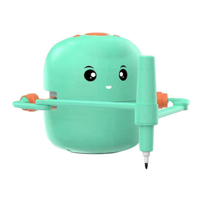ArtBot by Toyfetti is a teal interactive drawing robot for kids with orange accents and a friendly face. With step-by-step creative learning, this playful companion helps children learn to draw with ease and fun.