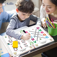KiddoLearn™ Reusable Writing Workbook – Early Learning Tracing Book for Ages 2–6