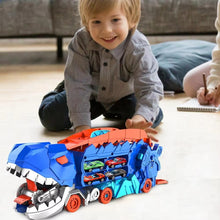Jurassic Explorer Truck – 3-in-1 Dino Adventure with Race Track & Storage!