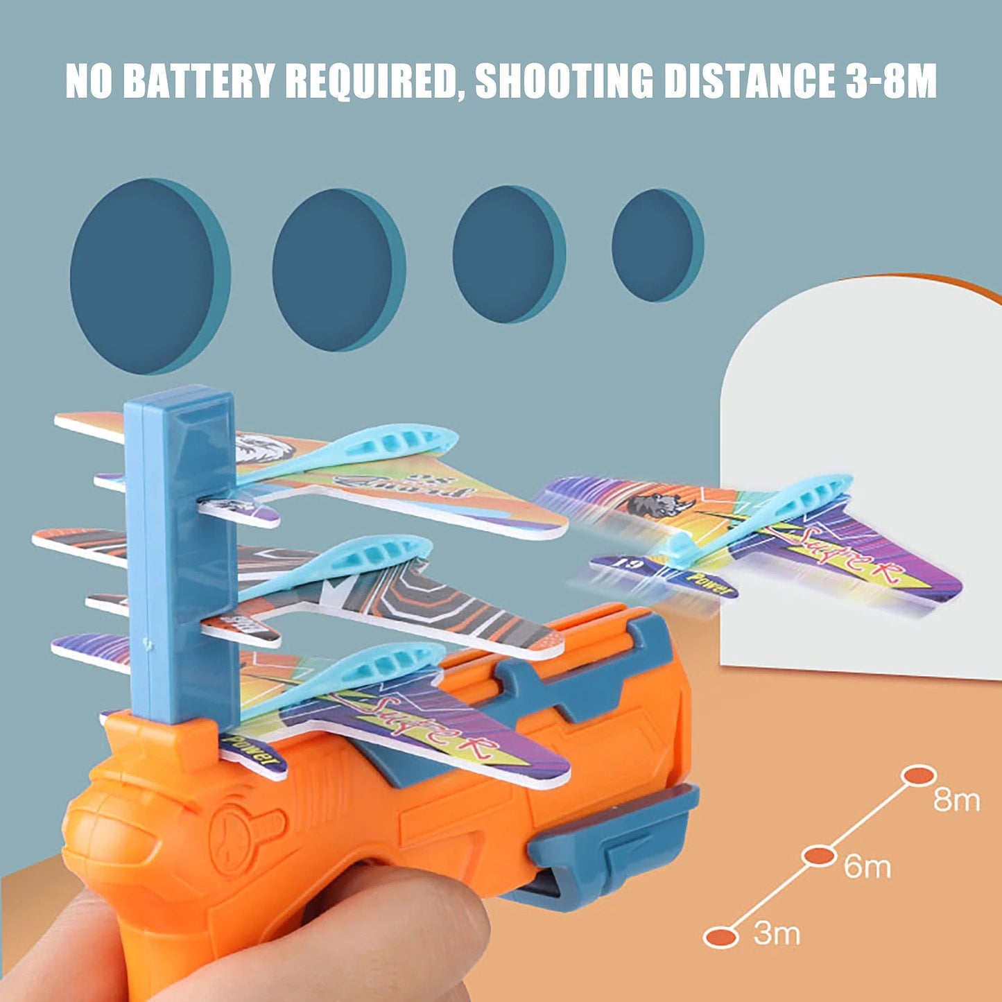 Aircraft Shooter – Foam Plane Launcher for Kids & Adults-Toyfetti