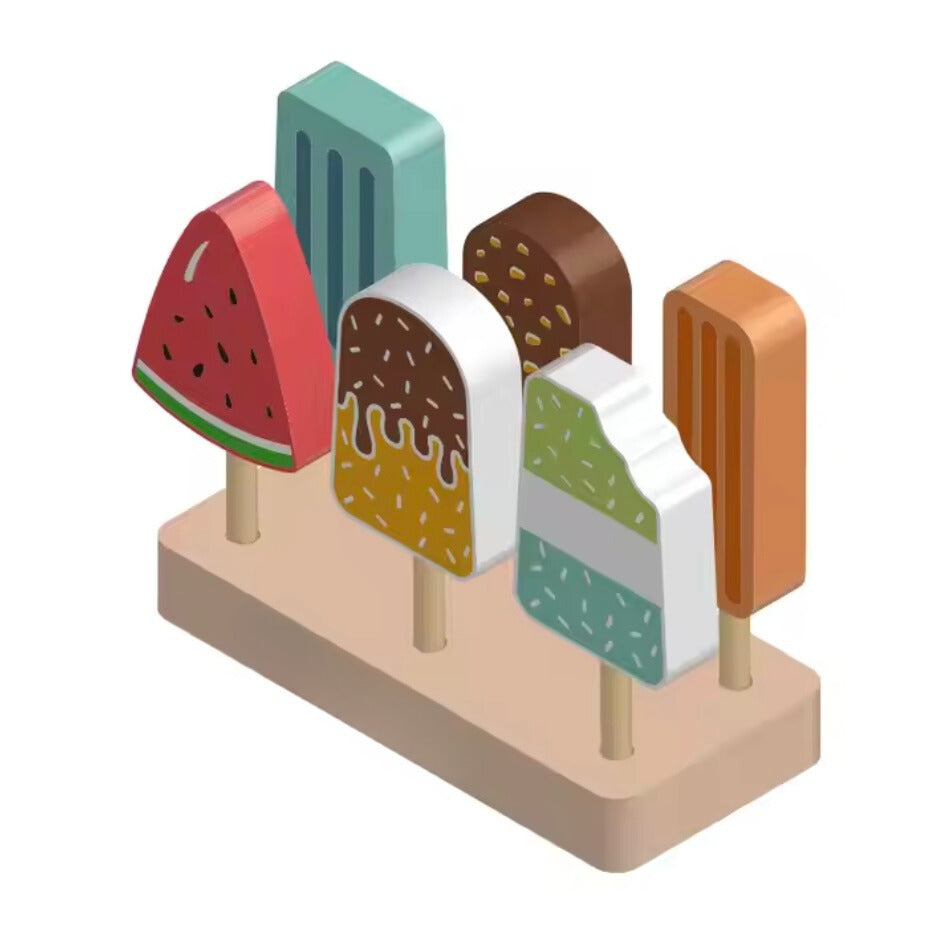 Toddlers Wooden Ice Cream – No Melting, Just Sweet Imaginative Fun!