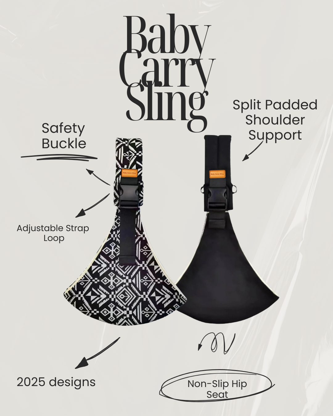 Baby Carry Sling™ – Ergonomic Toddler Wrap for Parents on the Go