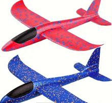2-Pack Giant Foam Glider Planes — Red & Blue Boomerang Flying Toys for Kids & Adults