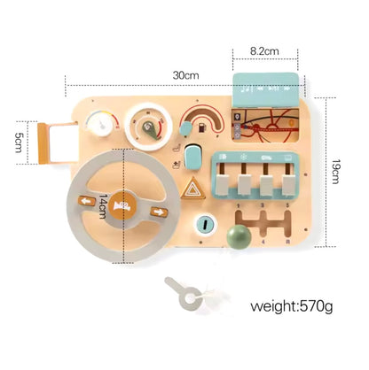 Toddlers Wooden Steering Wheel – Drive Your Child’s Imagination Forward!