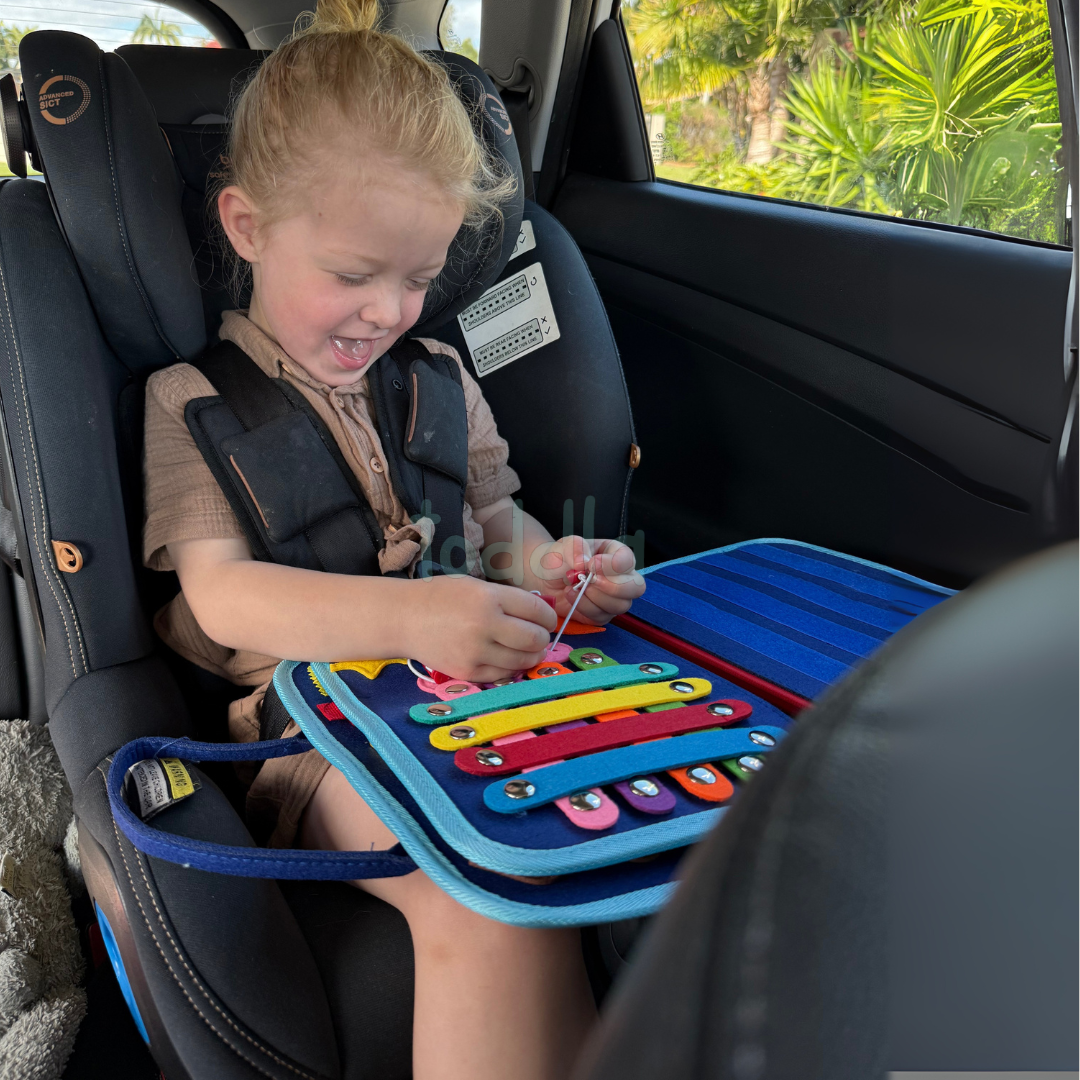 PlayPatch™ Montessori Busy Board for Toddlers – Hands-On Travel Toy