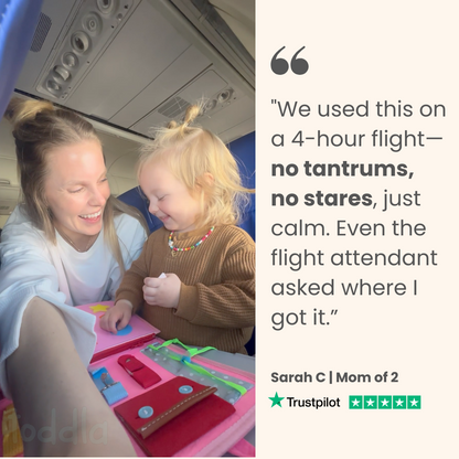 PlayPatch™ Montessori Busy Board for Toddlers – Hands-On Travel Toy