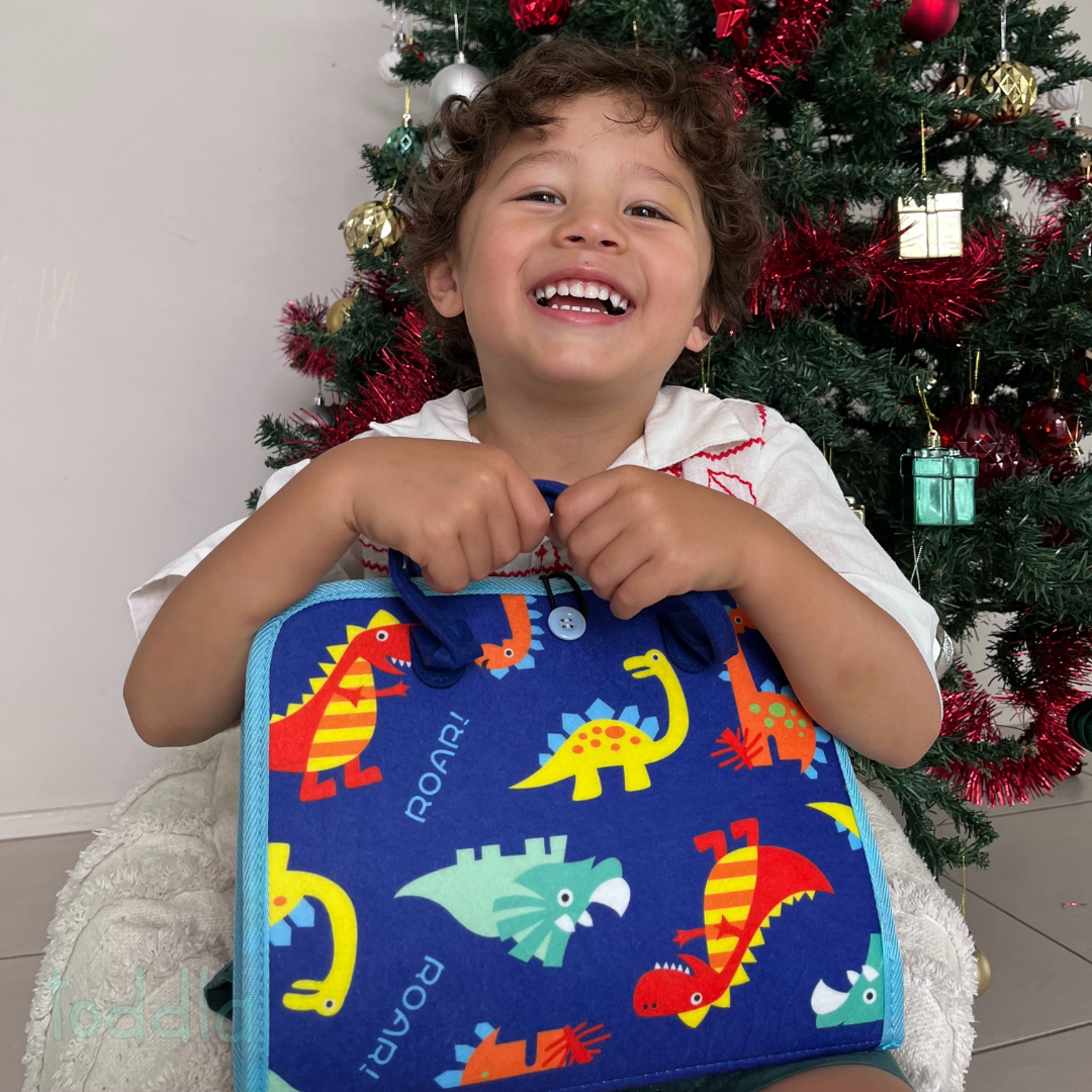 PlayPatch™ Montessori Busy Board for Toddlers – Hands-On Travel Toy