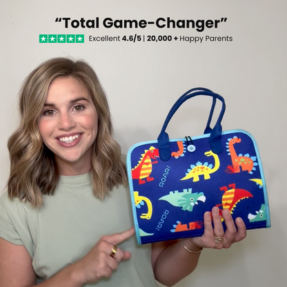 PlayPatch™ Montessori Busy Board for Toddlers – Hands-On Travel Toy