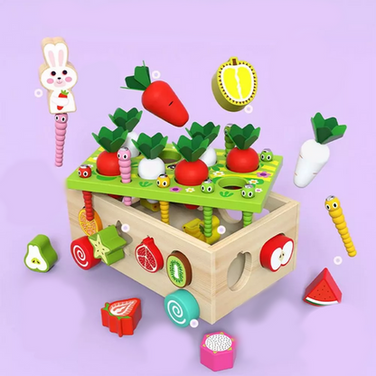 Montessori Garden Shape Sorter – Plant, Match & Harvest with Bunny Buddies!