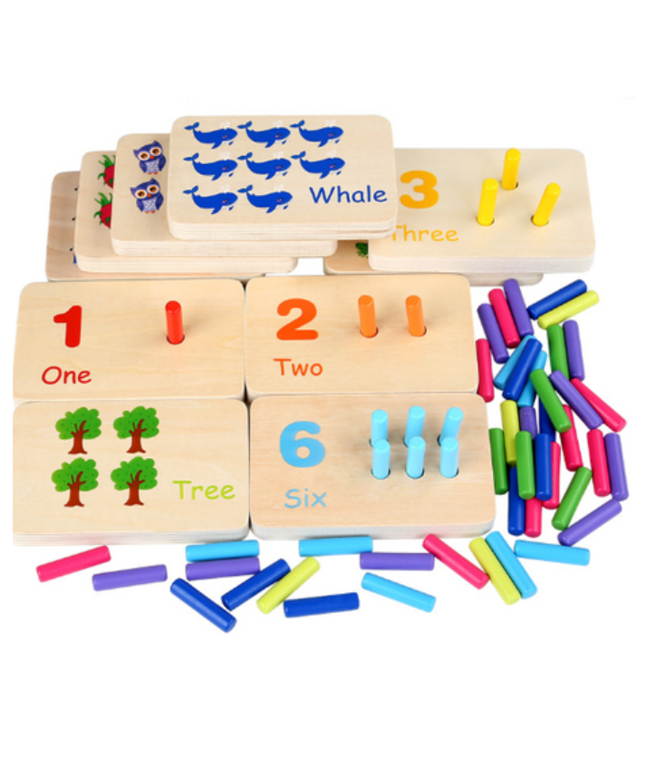 Montessori Wooden Counting Boards Set – Tactile Learning for Budding Mathematicians!