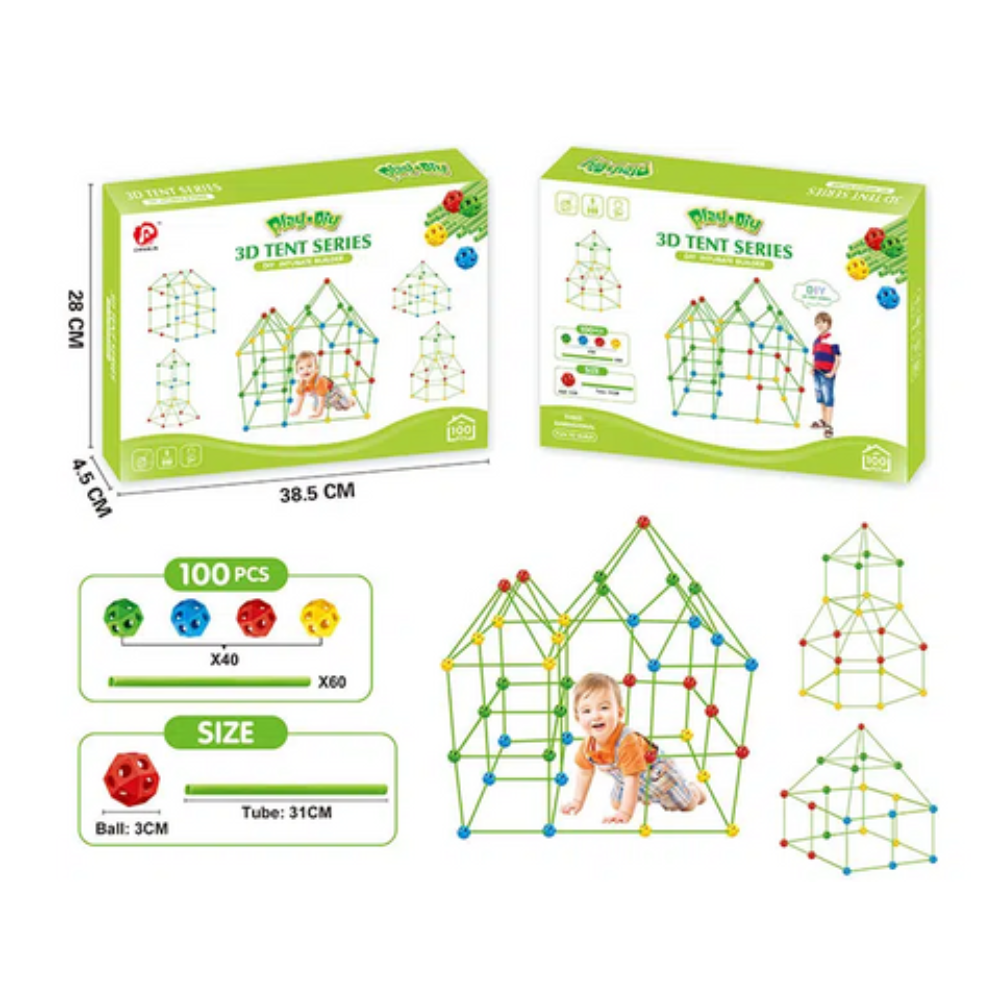 Montessori Fort Building Kit – Endless Adventures in Every Build!