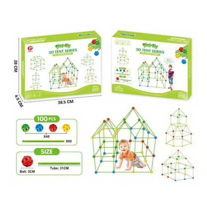 Montessori Fort Building Kit – Endless Adventures in Every Build!