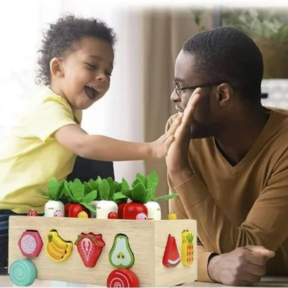 Montessori Garden Shape Sorter – Plant, Match & Harvest with Bunny Buddies!