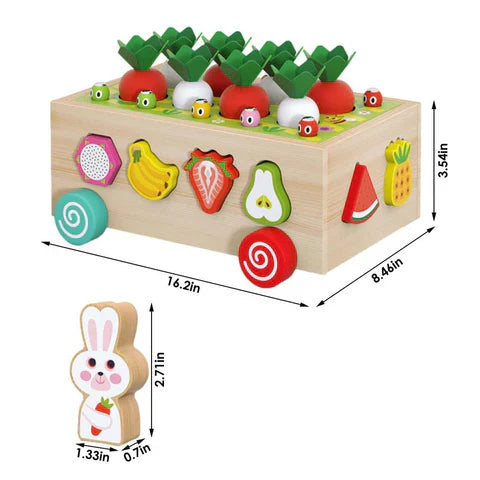 Montessori Garden Shape Sorter – Plant, Match & Harvest with Bunny Buddies!