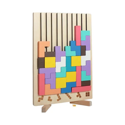 Toddlers Wooden Tetris – Creative Puzzle Play for Curious Minds!