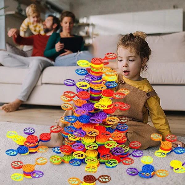 Rainbow Tree Stacking Toy – Colorful Balancing Fun for Little Builders