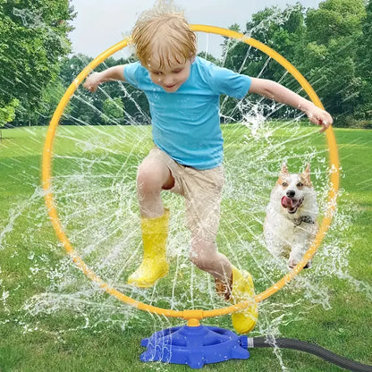 2-in-1 Rotating Water Sprinkler Toy for Kids – Garden Water Play