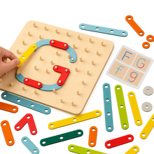 Creative Peg Puzzle – Montessori Wooden Toy for Kids-Toyfetti