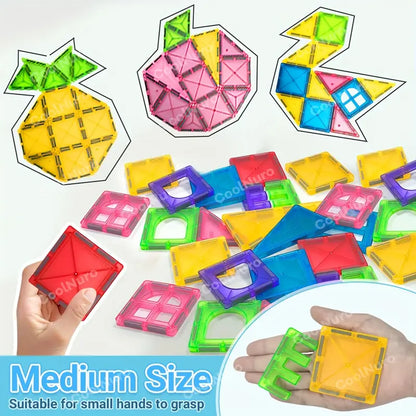 Colorful Magnetic Building Blocks Set – Creative STEM Puzzle Play for Kids