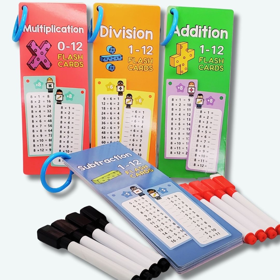 MathQuest Card Game – Master Math with a Marker & a Smile!